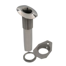 C.E. Smith Screwless Flush Mount Rod Holder - 15 Degree - Black Liner - No Logo