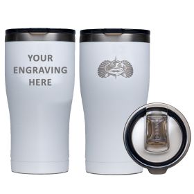 Toadfish Custom Engraved Non-Tipping 20oz Tumbler - White (MINIMUM ORDER QUANTITY OF 25)