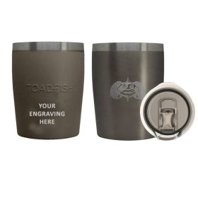 Toadfish Custom Engraved Non-Tipping 10oz Rocks Tumbler - Graphite (MINIMUM ORDER QUANTITY OF 25)